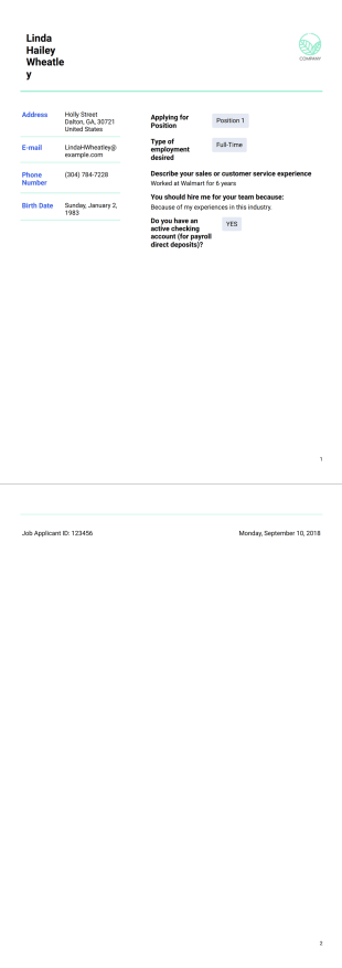 Simple Resume Template - Sign Templates
