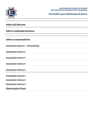 Solicitação de Banca Geral - PRPPG - PDF Templates
