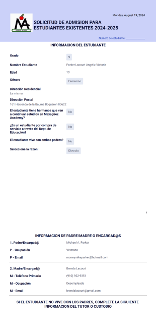 Solicitud Admision - PDF Templates