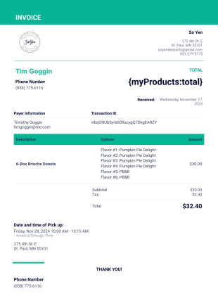 soyen template invoice - PDF Templates