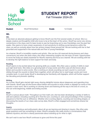 1st Grade - PDF Templates