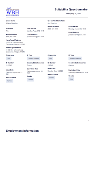Suitability PDF Template