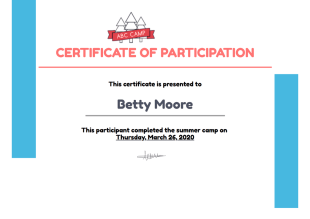 Summer Camp Certificate Template - PDF Templates