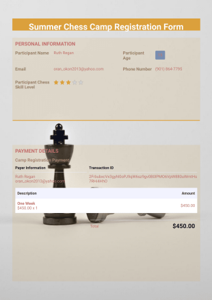 Summer Chess Camp Event Template - PDF Templates