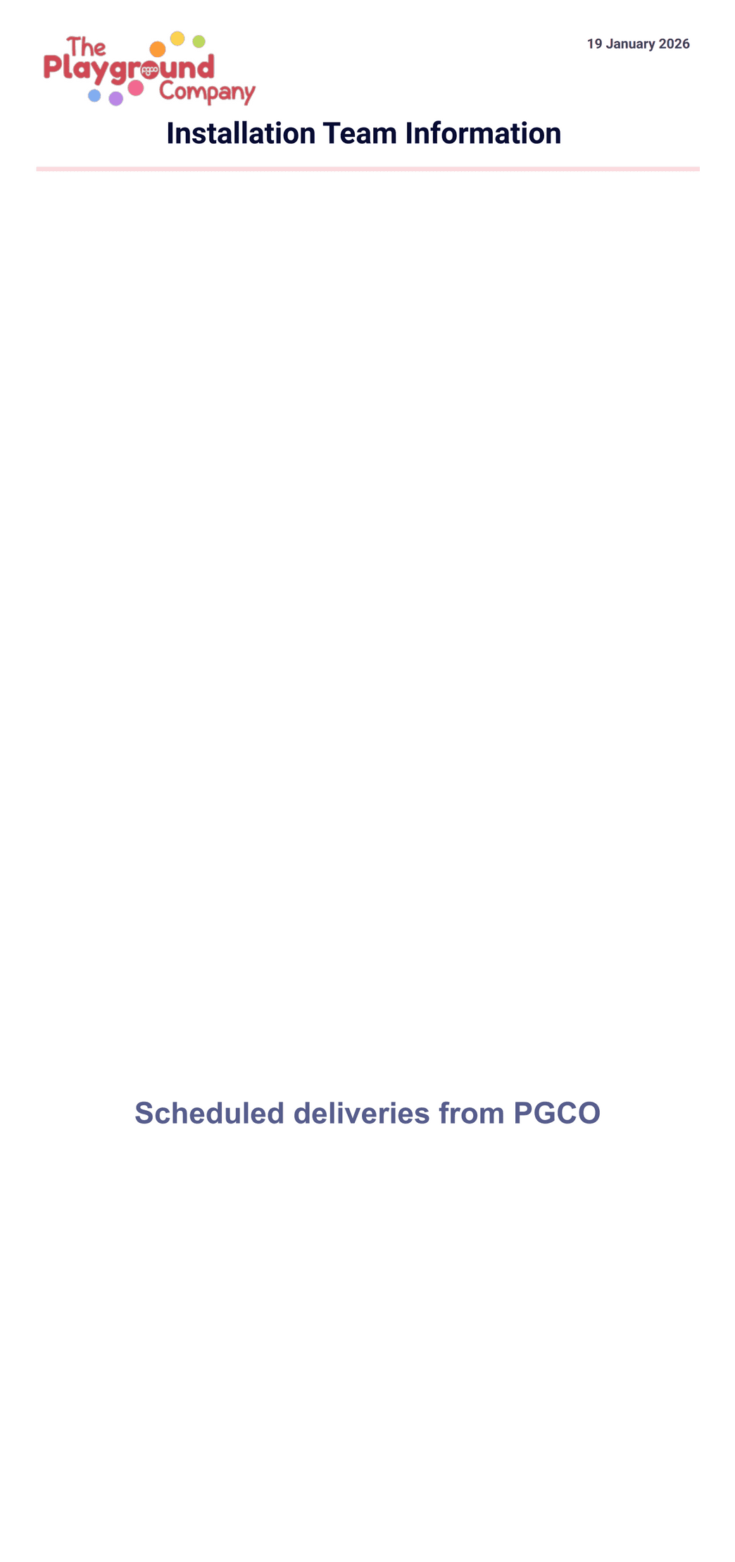 Team Information Form 2026 PDF Template | Jotform