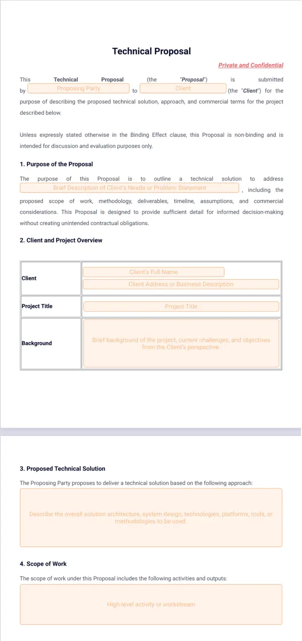 Technical Proposal Template