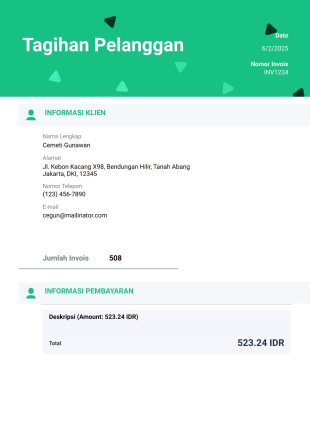 Templat Kwitansi Sederhana - PDF Templates