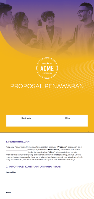 Templat Proposal Penawaran Template PDF