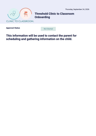 Threshold Intake Form Title PDF Template
