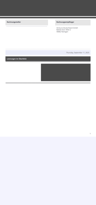 Tippgeber Rechnung - PDF Templates