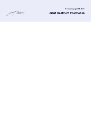 Treatment Information PDF Template