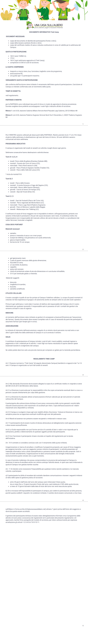 Trek Programma Template PDF