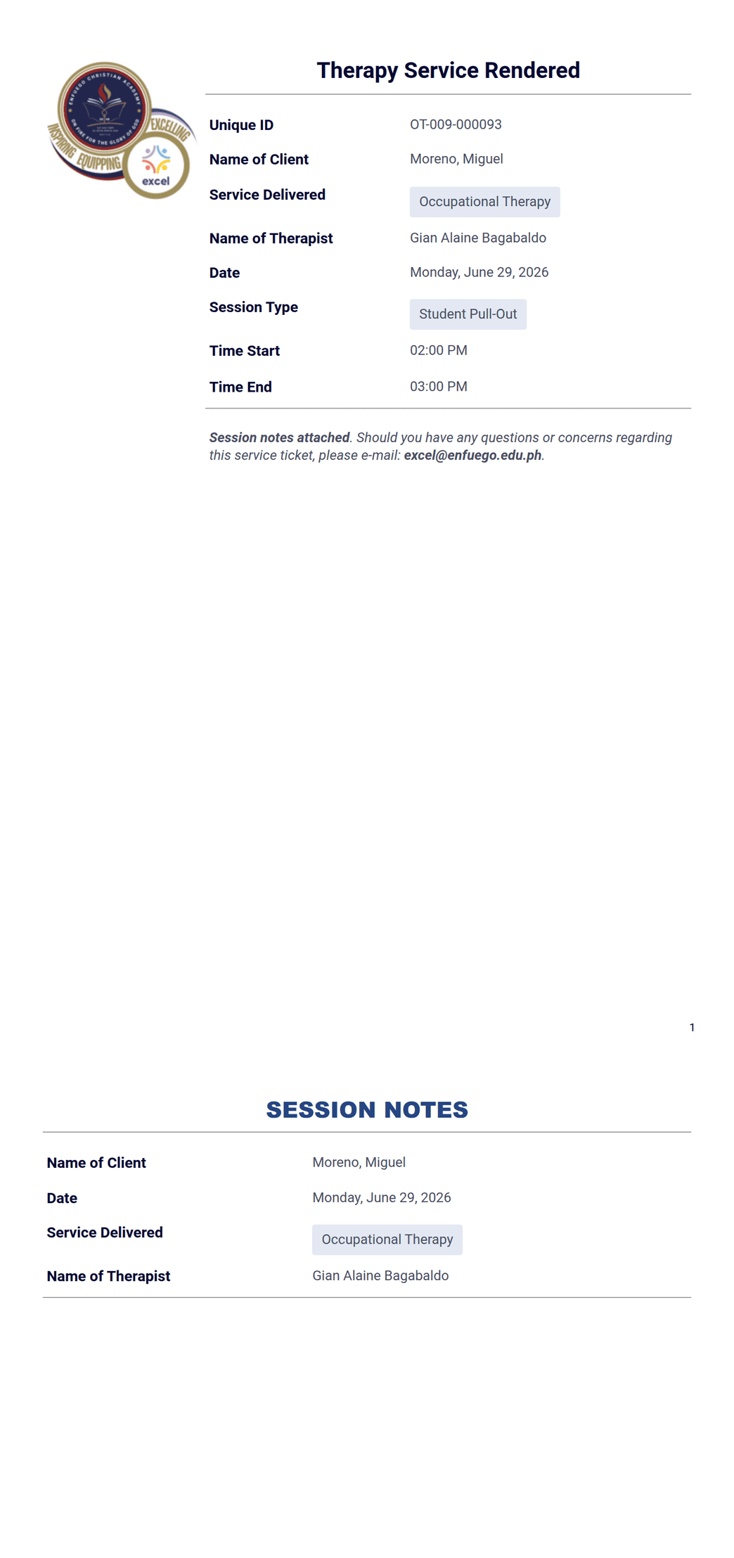 TSR PDF Format (Excel Center) - PDF Templates | Jotform