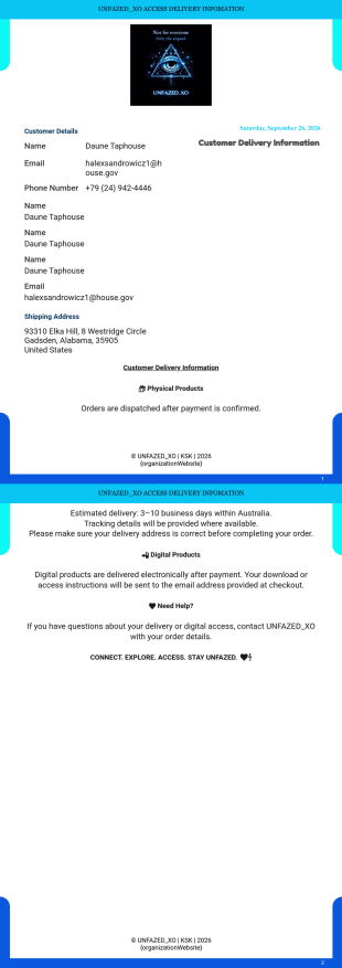 Unfazed_Xo Chekcout & Payments PDF Template