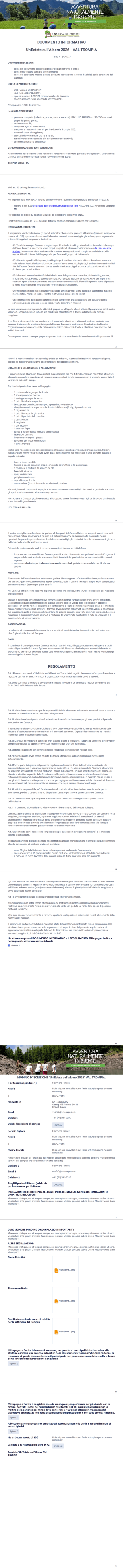 ValTrompia Iscrizioni - PDF Templates