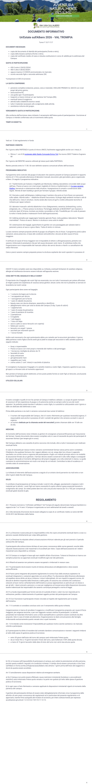 ValTrompia Programma - PDF Templates