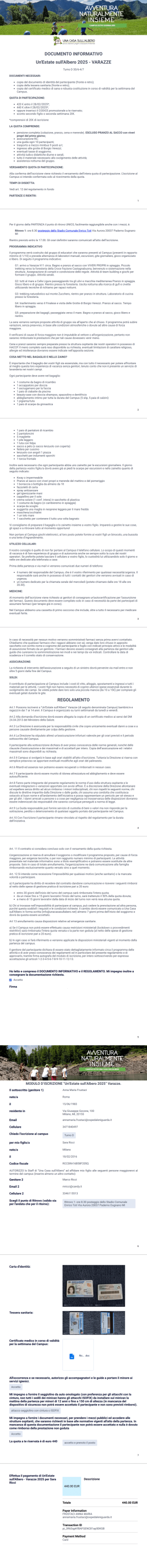 Varazze iscrizione - PDF Templates