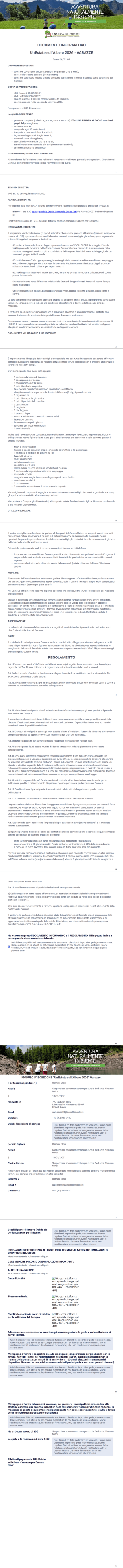 Varazze iscrizione - PDF Templates