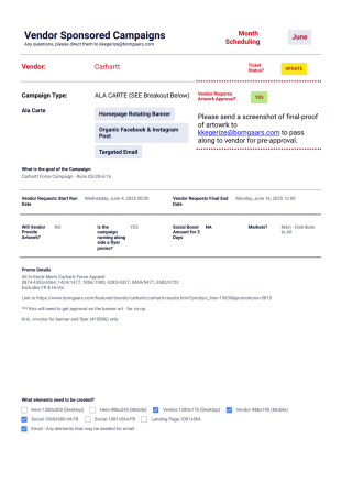 Vendor Sponsorship Campaign PDF Template