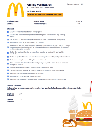 Verification - PDF Templates