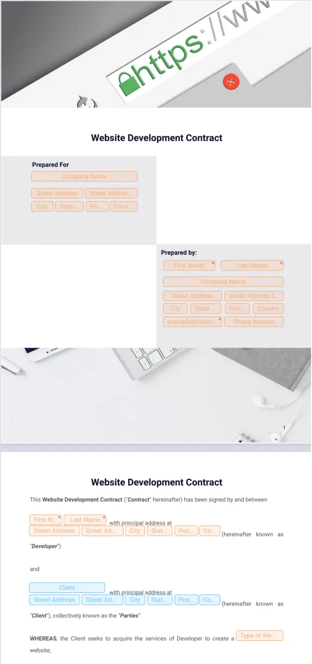 Website Development Contract