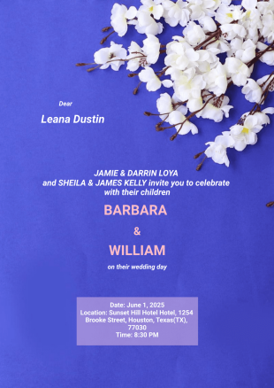 Wedding RSVP Template - PDF Templates