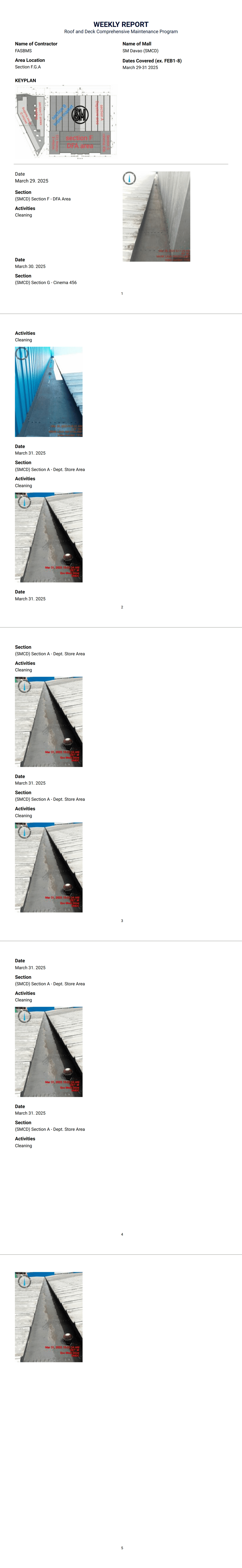 Weekly Report PDF Template | Jotform