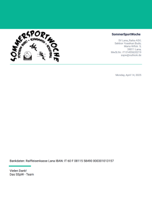 ZahlungsaufforderungRichiesta di pagamento SSpW 2025 - PDF Templates