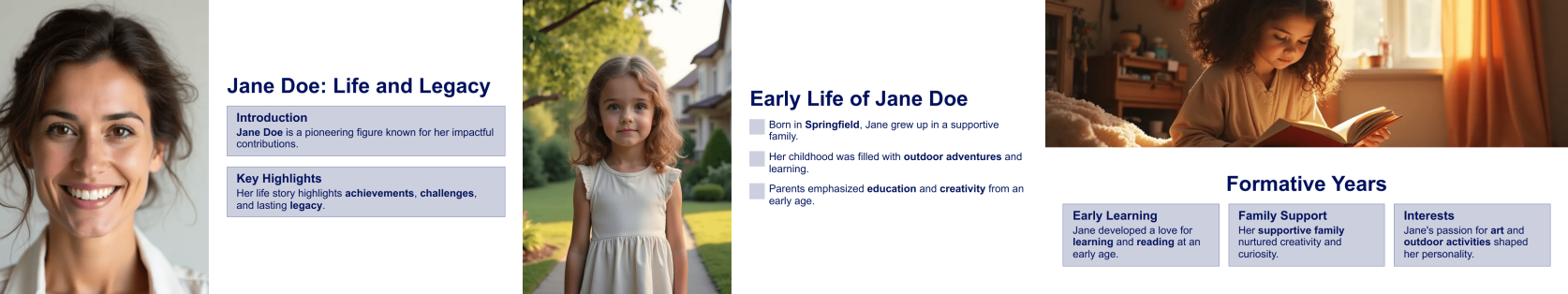 Biography Presentation Template Thumbnail