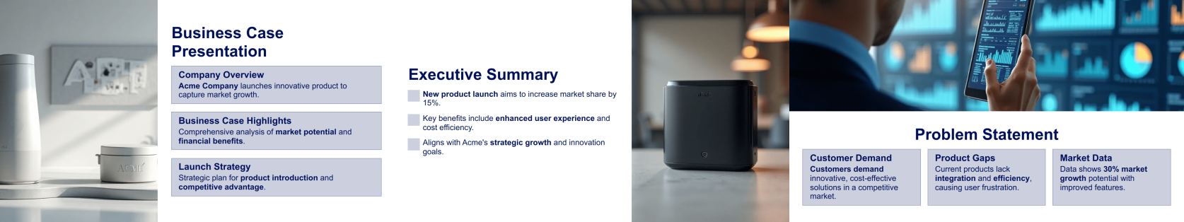 Business Case Presentation Template Thumbnail