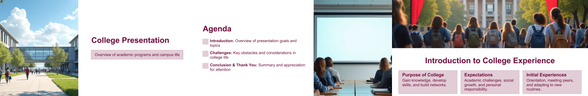College Presentation Template | Jotform