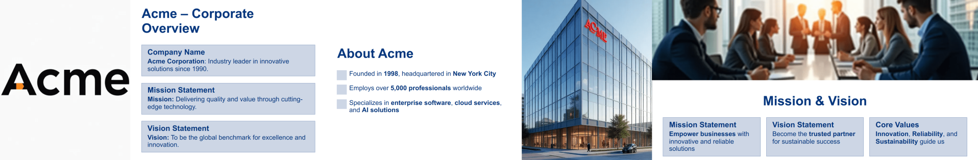 Corporate Presentation Template Thumbnail