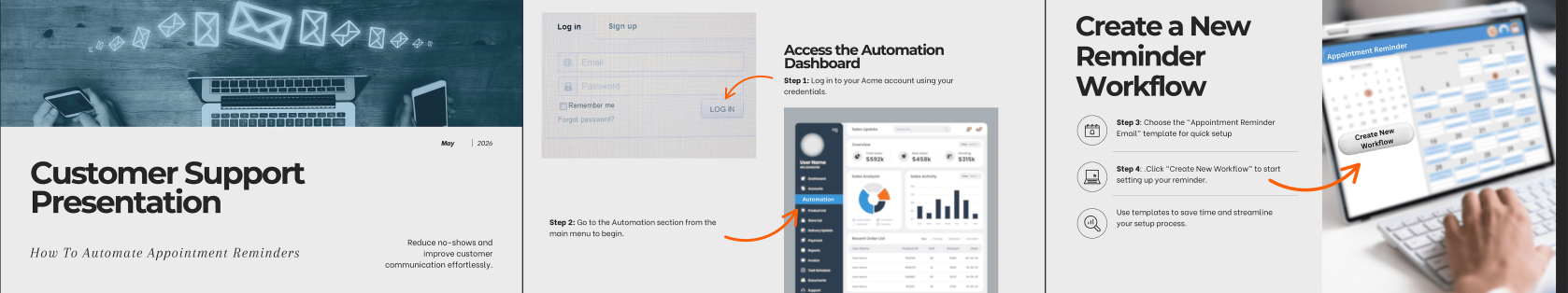 Customer Support Presentation Template Thumbnail