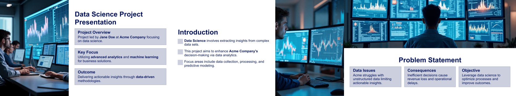 Data Science Project Presentation Template Thumbnail