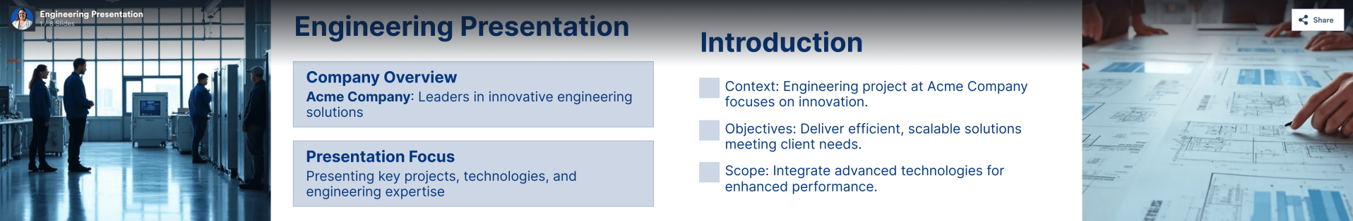 Engineering Presentation Template Thumbnail