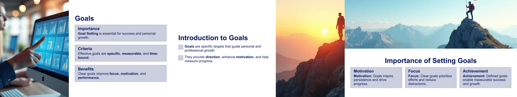 Goals Presentation Template Thumbnail