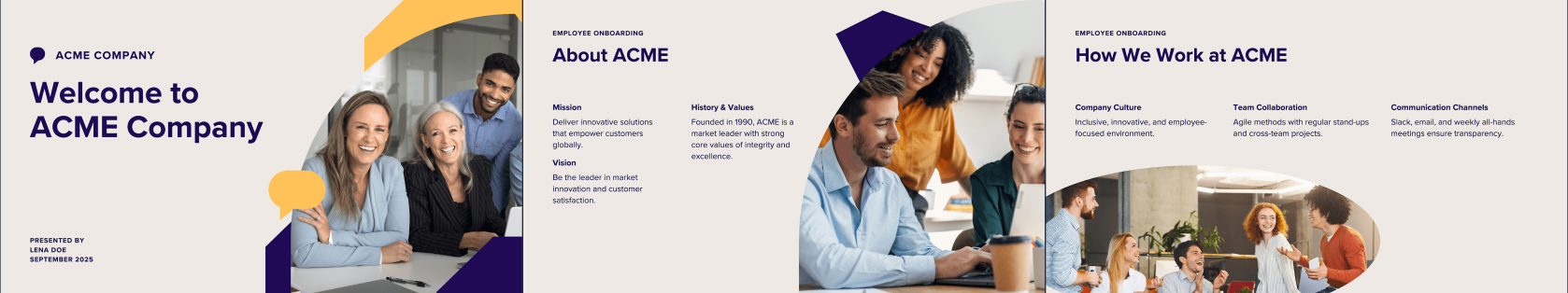 Internal HR Presentation Template Thumbnail