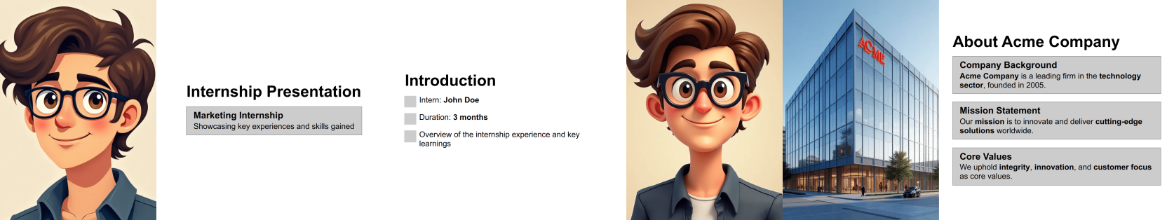 Internship Presentation Template Thumbnail