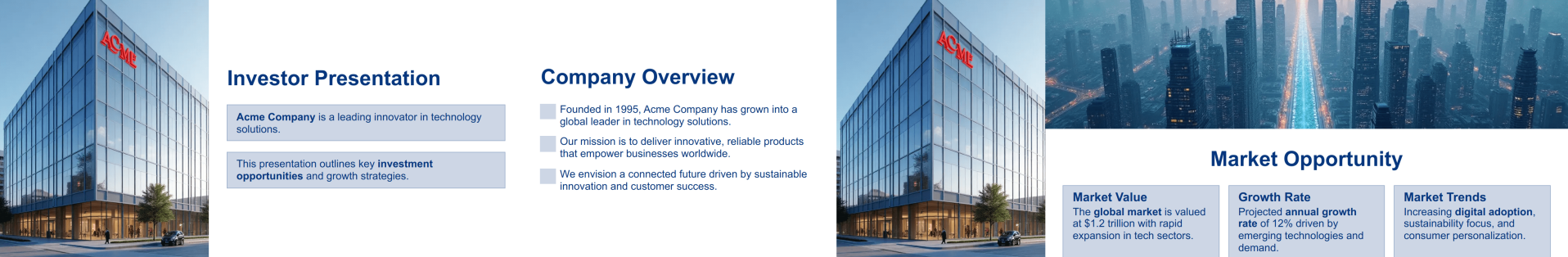 Investor Presentation Template Thumbnail