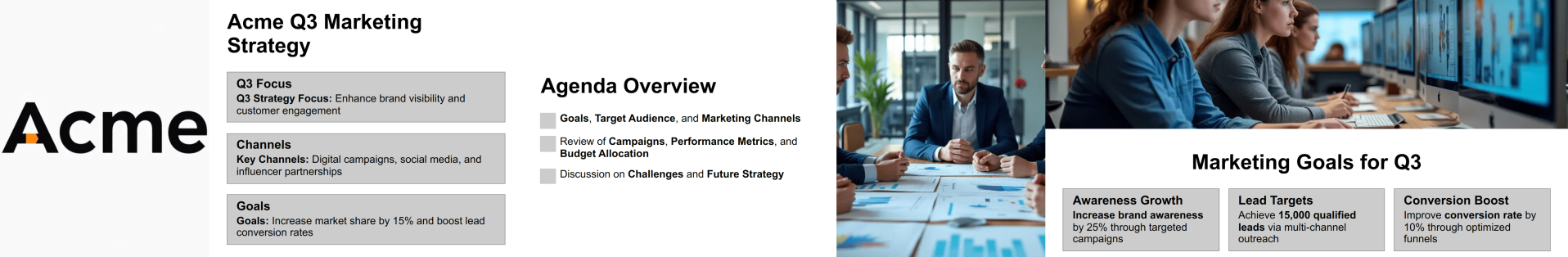 Marketing Presentation Template Thumbnail