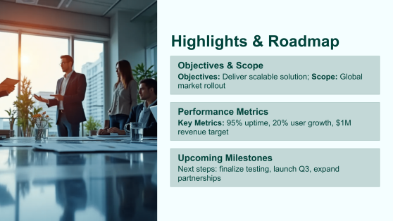 One Slide Presentation Template Thumbnail