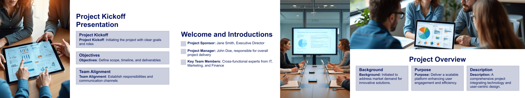 Project Kickoff Presentation Template Thumbnail