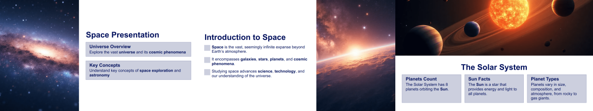 Space Presentation Template | Jotform