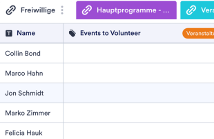 Anmeldeformular für freiwillige Helfer Template