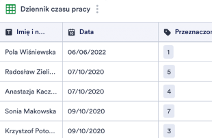 Arkusz Ewidencji Czasu Pracy Wolontariackiej Spreadsheet Template
