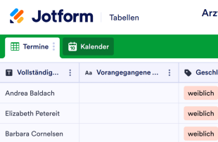 Arzttermin Aufnahmebogen Template