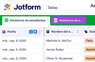 Asistencia de estudiantes Template