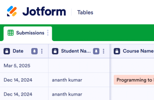 Attendance Log Template