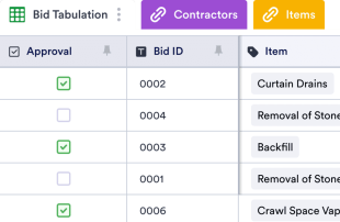 Bid Tabulation Template