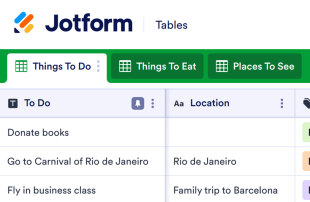 Bucket List Template Spreadsheet Template
